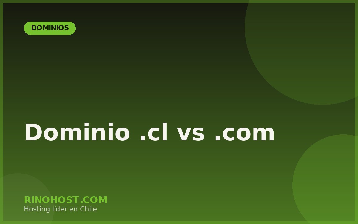 Dominio .cl vs .com: Cuál Elegir para tu Sitio Web en Chile