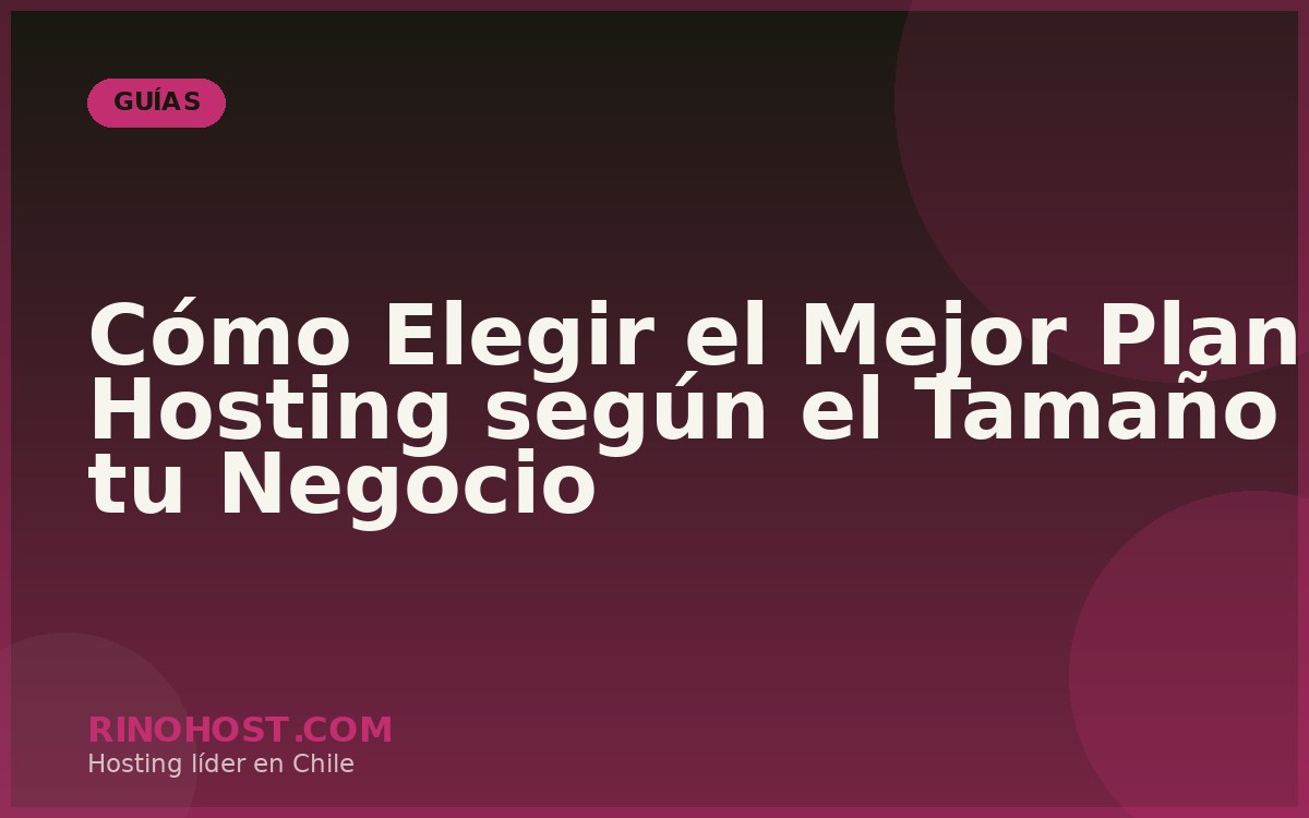 Cómo Elegir el Mejor Plan de Hosting según el Tamaño de tu Negocio